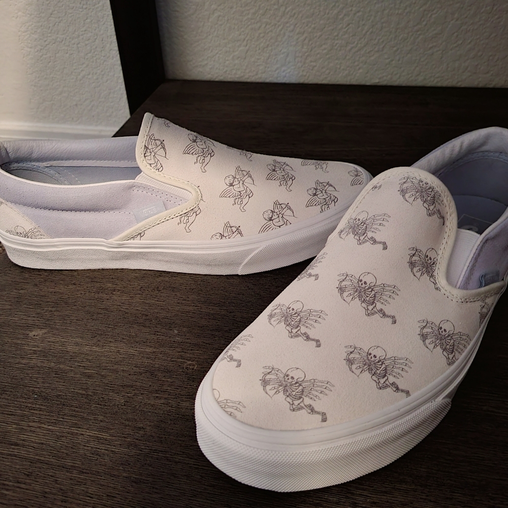 Vans slip ons "loveutodeath"